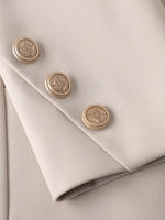 Women Ladies Autumn Winter Outwear Formal Blazer Beige Female Long Sleeve Single Breasted Solid Work Wear Jacke Women Blazer