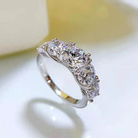 Super Luxury 18K White Gold Ring