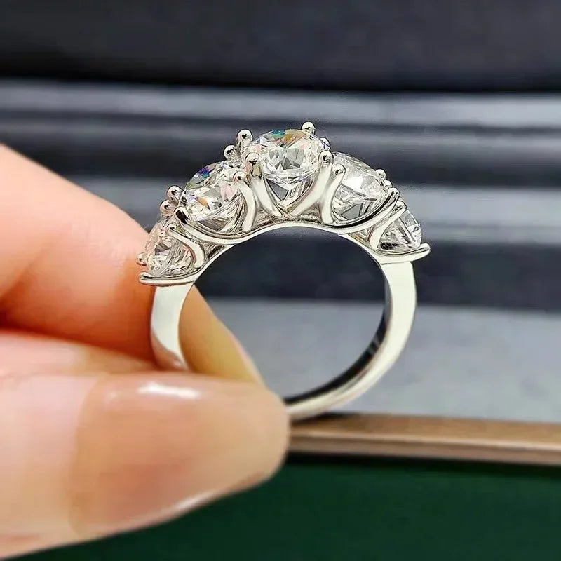 Super Luxury 18K White Gold Ring